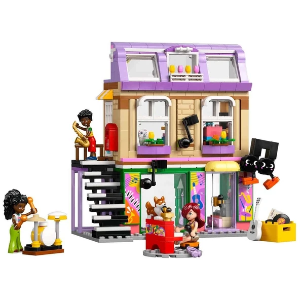 YUMURCAK TOYZ LEGO Friends Müzik Mağazası ve Daire 42653 Kız Erkek Çocuk Oyuncak Eğitici Oyuncaklar ürün görseli 1
