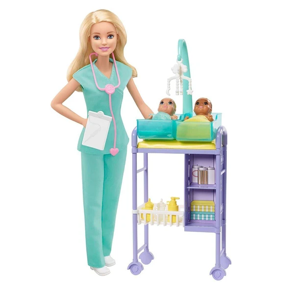 YUMURCAK TOYZ GKH23 Barbie Bebek Doktoru - Sarışın Kız Erkek Çocuk Oyuncak Eğitici Oyuncaklar ürün görseli 1