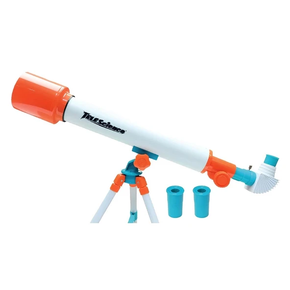 YUMURCAK TOYZ Üç Ayaklı Astronomik Teleskop 50 mm 30/60X Kız Erkek Çocuk Oyuncak Eğitici Oyuncaklar ürün görseli 1
