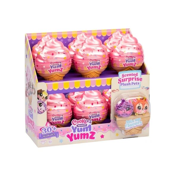 YUMURCAK TOYZ CKE05000 Cookeez Makery Yum Yumz Dondurma İkili Paket Kokulu Peluş Kız Erkek Çocuk Oyuncak Eğitici O ürün görseli 1