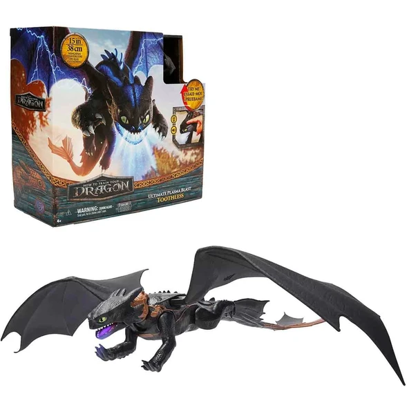 YUMURCAK TOYZ Ejderhanı Nasıl Eğitirsin Sesli ve Işıklı Aksiyon Figürü 38cm Kız Erkek Çocuk Oyuncak Eğitici Oyunca ürün görseli 1
