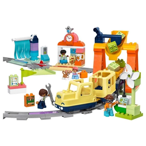 YUMURCAK TOYZ LEGO DUPLO Kasabası Büyük İnteraktif Mahalle Treni Kız Erkek Çocuk Oyuncak Eğitici Oyuncaklar ürün görseli 1