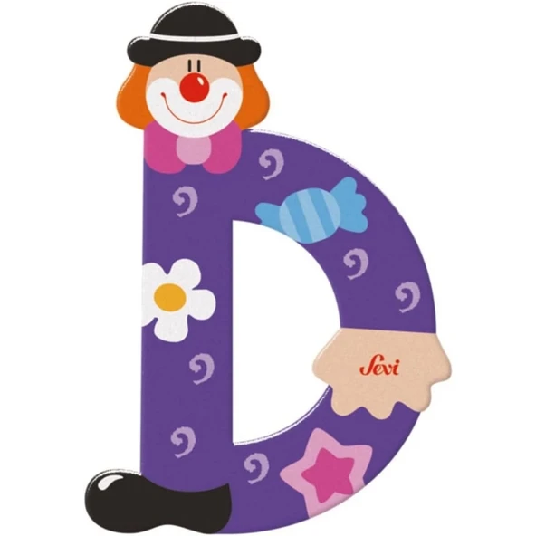 YUMURCAK TOYZ Palyanço Ahşap Harf D Kız Erkek Çocuk Oyuncak Eğitici Oyuncaklar ürün görseli 1