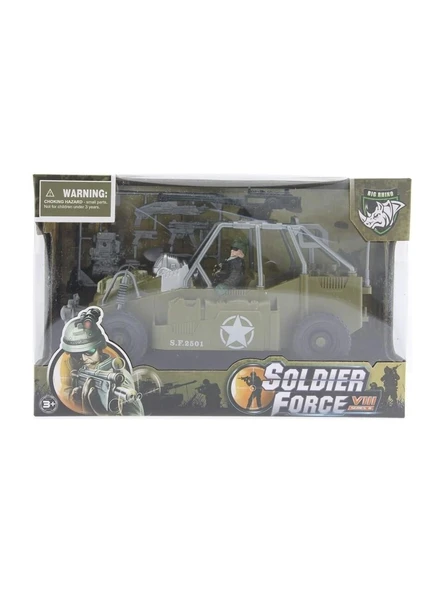 YUMURCAK TOYZ SOLDİER FORCE ASKERİ JEEP Kız Erkek Çocuk Oyuncak Eğitici Oyuncaklar ürün görseli 1
