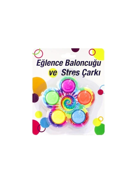 YUMURCAK TOYZ EĞLENCE BALONCUĞU VE STRES ÇARKI Kız Erkek Çocuk Oyuncak Eğitici Oyuncaklar ürün görseli 1