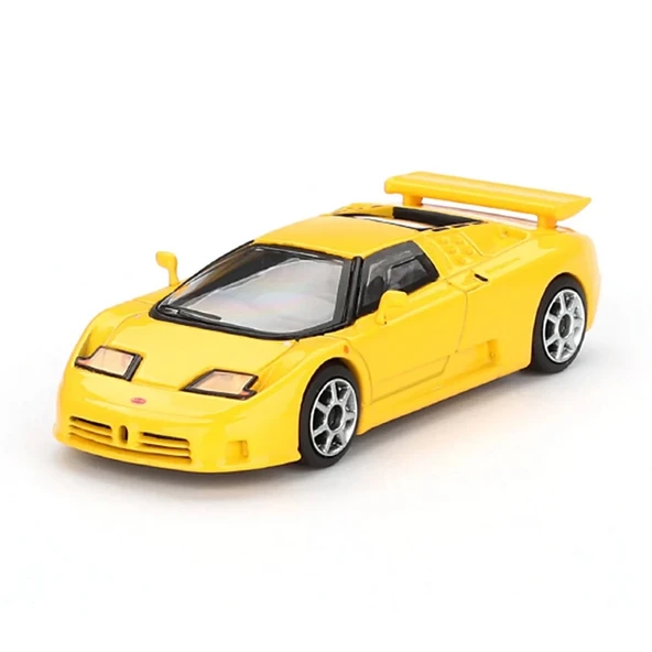 YUMURCAK TOYZ Mini GT 1/64 Bugatti EB110 Super Sport Giallo Bugatti Kız Erkek Çocuk Oyuncak Eğitici Oyuncaklar ürün görseli 1
