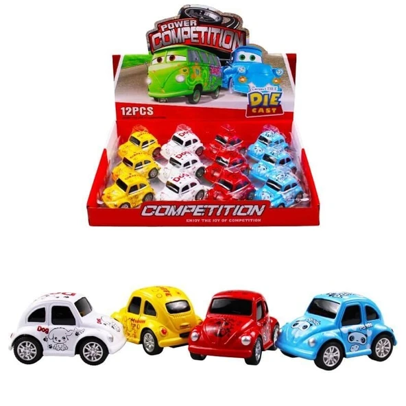 YUMURCAK TOYZ KZL-1300A-14 CEK BIRAK VOSVOS ARABALAR 240 Kız Erkek Çocuk Oyuncak Eğitici Oyuncaklar ürün görseli 1