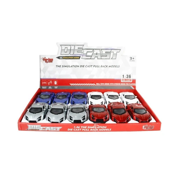 YUMURCAK TOYZ SR-1310-11-12-13 ÇEK BIRAK IŞIK VE MÜZİKLİ 1:36 SPOR Kız Erkek Çocuk Oyuncak Eğitici Oyuncaklar ürün görseli 1