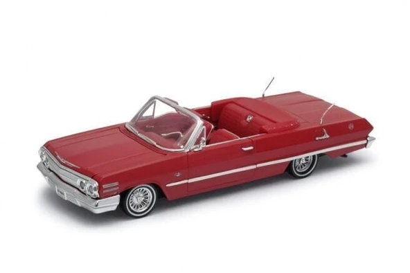 YUMURCAK TOYZ 22434 WELLY 1 24 1963 CHEVROLET IMPALA Kız Erkek Çocuk Oyuncak Eğitici Oyuncaklar ürün görseli 1