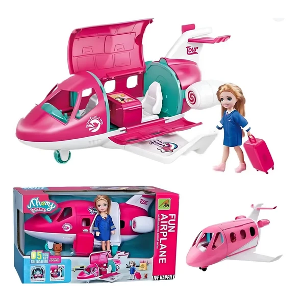 YUMURCAK TOYZ Pilot Uçaklı Bebek Kız Erkek Çocuk Oyuncak Eğitici Oyuncaklar ürün görseli 1