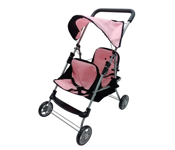 YUMURCAK TOYZ FL9198 KATLANIR GOLGELIKLI IKILI OYUNCAK BEBEK ARABASI ( PUSET) Kız Erkek Çocuk Oyuncak Eğitici Oyun ürün görseli 1