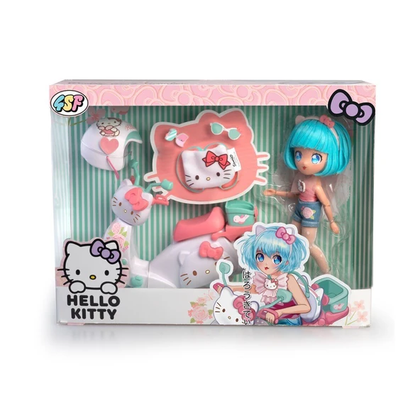 YUMURCAK TOYZ HKTF3000 Hello Kitty Manga Bebek ve Pretty Pink Scooter Kız Erkek Çocuk Oyuncak Eğitici Oyuncaklar ürün görseli 1