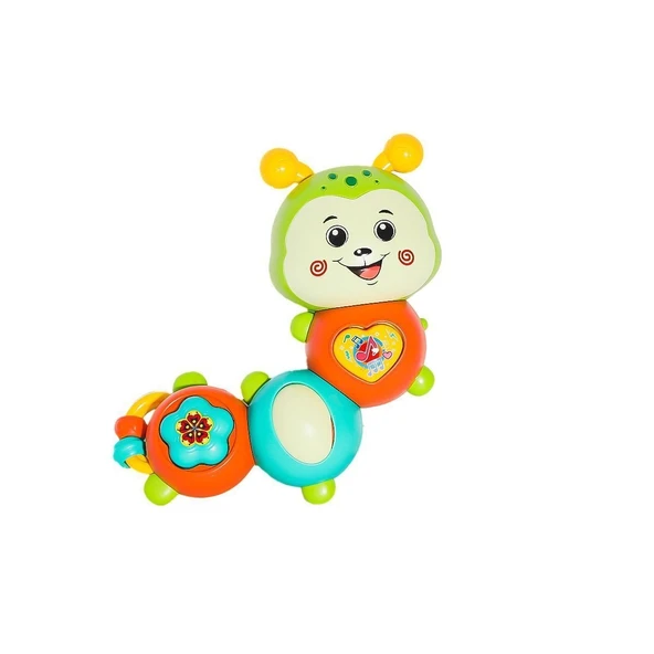 YUMURCAK TOYZ JLG-855-142A Işıklı ve Müzikli Tırtıl -Vardem Kız Erkek Çocuk Oyuncak Eğitici Oyuncaklar ürün görseli 1