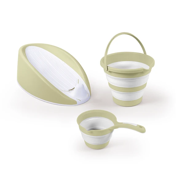 YUMURCAK TOYZ 7571 ÜÇLÜ BEBEK BANYO SETİ- ECO GREEN Kız Erkek Çocuk Oyuncak Eğitici Oyuncaklar ürün görseli 1