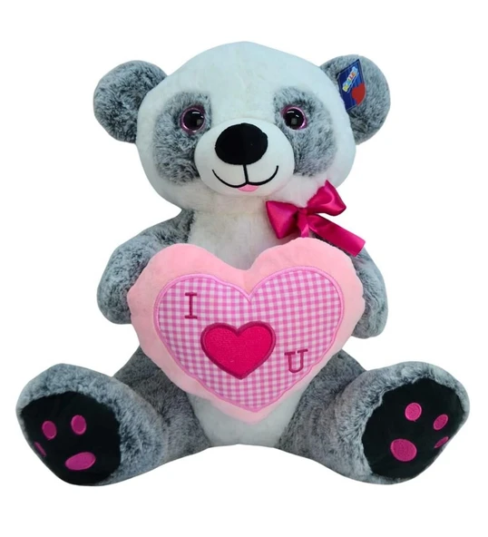 YUMURCAK TOYZ 50cm KALP TUTAN PANDA Kız Erkek Çocuk Oyuncak Eğitici Oyuncaklar ürün görseli 1