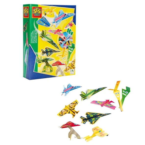YUMURCAK TOYZ Kağıttan Uçak Yapımı Seti Kız Erkek Çocuk Oyuncak Eğitici Oyuncaklar ürün görseli 1