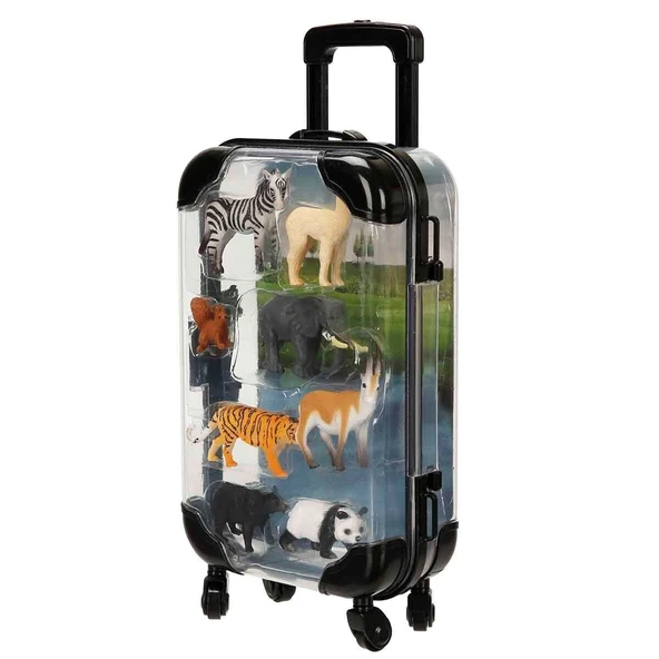 YUMURCAK TOYZ 5003 SUN-YFN-FİGÜR HAYVAN SET VALİZLİ 8PRÇ 2A 6D Kız Erkek Çocuk Oyuncak Eğitici Oyuncaklar ürün görseli 1