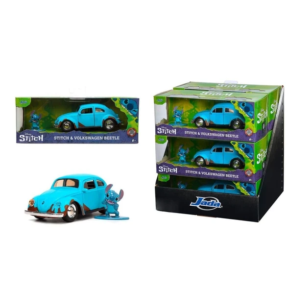 YUMURCAK TOYZ 9333251314R00 Lilo ve Stitch 1959 VW Beetle 1 32 Kız Erkek Çocuk Oyuncak Eğitici Oyuncaklar ürün görseli 1