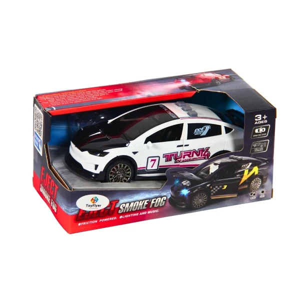 YUMURCAK TOYZ Işıklı Sesli Duman Çıkaran Sürtmeli Spor Araba TSP-1A Kız Erkek Çocuk Oyuncak Eğitici Oyuncaklar ürün görseli 1