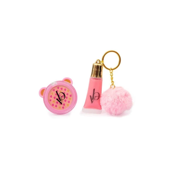 YUMURCAK TOYZ VRB27000 Very Bella - Parıltı Seti (lip gloss+far+ponpon anahtarlık) Kız Erkek Çocuk Oyuncak Eğitici ürün görseli 1