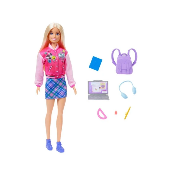 YUMURCAK TOYZ HRG84 Öğrenci Barbie ve Aksesuarları Kız Erkek Çocuk Oyuncak Eğitici Oyuncaklar ürün görseli 1