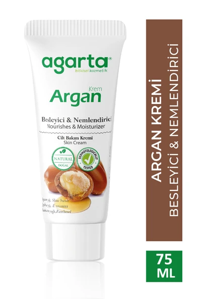 Agarta Doğal Yüz Ve El Besleyici Argan Yağlı Cilt Bakım Kremi 75 ml ürün görseli 1
