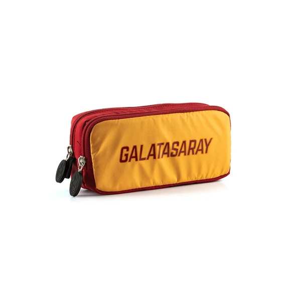 Galatasaray Orijinal Kalemlik  Gold Logo Baskılı Çift Gözlü Kalem Kutusu ürün görseli 1