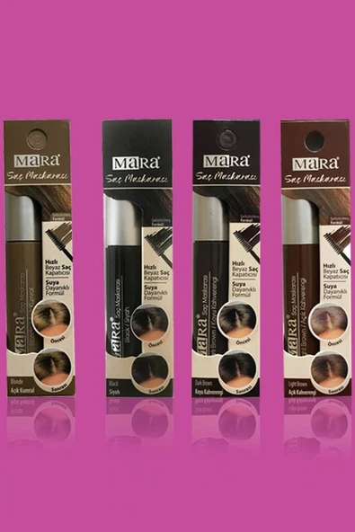 Mara Hair Mascara - Black*48 - Resim 7