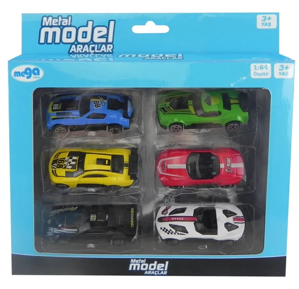 OMZ Die cast 6'Lı Metal Model Araçlar Kız Erkek Çocuk Oyuncak Eğitici Oyuncaklar ürün görseli 1