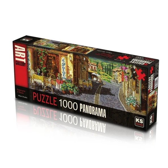 OMZ 21006 Puzzle 1000/PANOROMİK RİSTOTANT PUZZLE 1000 PARÇA Kız Erkek Çocuk Oyuncak Eğitici Oyuncaklar ürün görseli 1