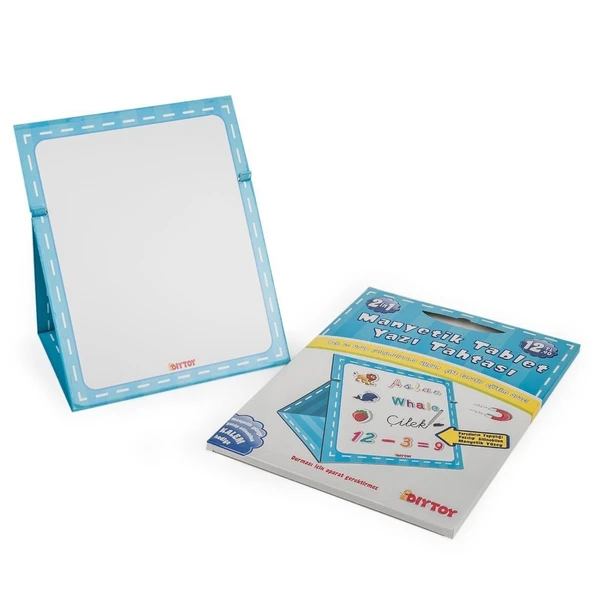 OMZ 0585 MANYETİK TABLET YAZI TAHTASI MAVİ Kız Erkek Çocuk Oyuncak Eğitici Oyuncaklar ürün görseli 1