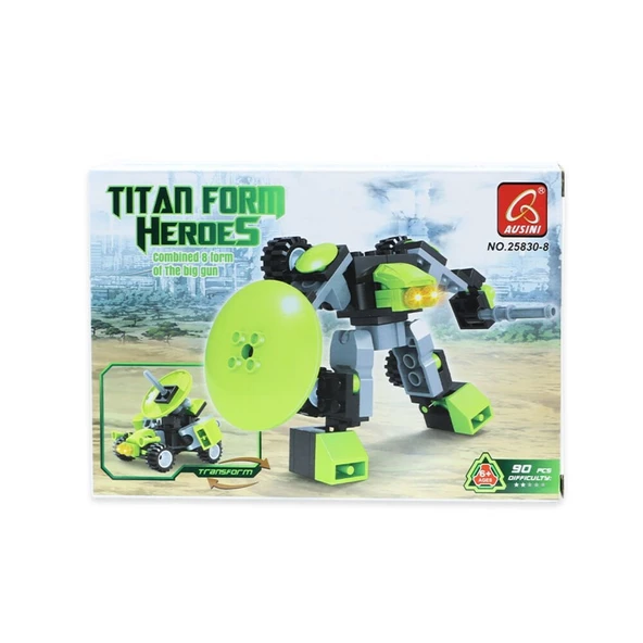 OMZ Ausini Titan Heroes Hnight-8 90 Parça Kız Erkek Çocuk Oyuncak Eğitici Oyuncaklar ürün görseli 1