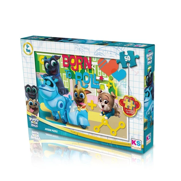 OMZ PDP709 KS Puppy Dog Pals / 50 Parça Puzzle Kız Erkek Çocuk Oyuncak Eğitici Oyuncaklar ürün görseli 1