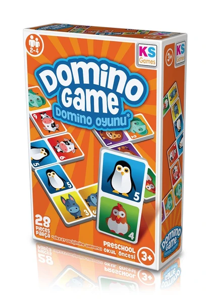 OMZ KS Games Eğitici Oyunlar Domino Oyunu Kız Erkek Çocuk Oyuncak Eğitici Oyuncaklar ürün görseli 1