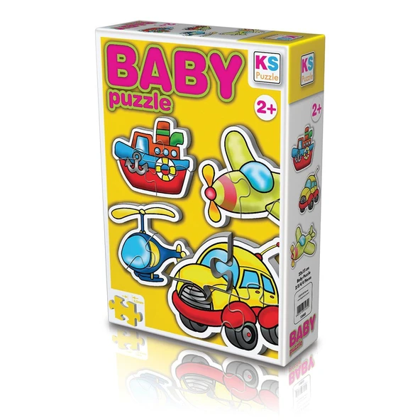 OMZ 12003 KS Baby Puzzle - Ulaşım Araçları / 15 Parça Puzzle / +2 yaş Kız Erkek Çocuk Oyuncak Eğitici Oy ürün görseli 1