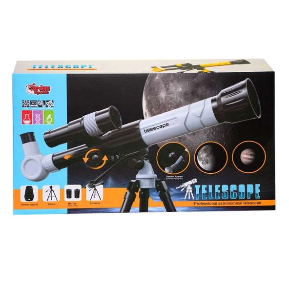OMZ KM-1001-2 Profesyonel Telefon Bağlanabilir Teleskop Kız Erkek Çocuk Oyuncak Eğitici Oyuncaklar ürün görseli 1