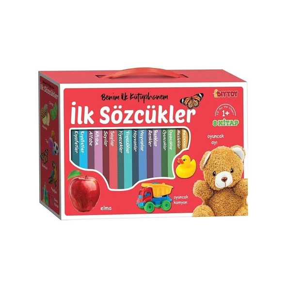 OMZ 2090 Dıytoy, İlk Kütüphanem-İlk Sözcükler 8'Li Mini Kitap Seti Kız Erkek Çocuk Oyuncak Eğitici Oyunc ürün görseli 1