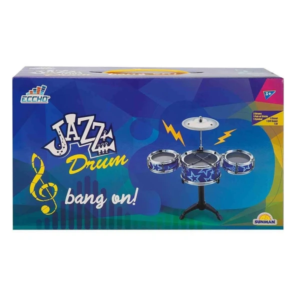 OMZ 41008 Jazz Drum Mini Bateri Seti Kız Erkek Çocuk Oyuncak Eğitici Oyuncaklar ürün görseli 1