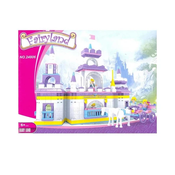 OMZ Ausini Fairyland Şato Oyun Seti 614 Parça 24806 Kız Erkek Çocuk Oyuncak Eğitici Oyuncaklar ürün görseli 1