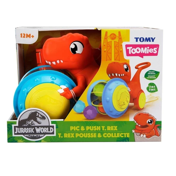 OMZ 73254 Tomy - Jurassic World Yakala Topla T-Rex 12 Ay+ Kız Erkek Çocuk Oyuncak Eğitici Oyuncaklar ürün görseli 1
