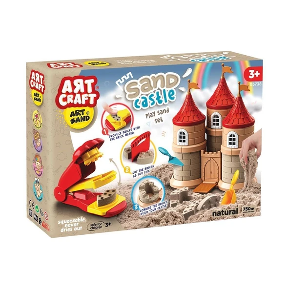 OMZ 03738 Peri Masalı Kum Oyun Seti 750 gr Kız Erkek Çocuk Oyuncak Eğitici Oyuncaklar ürün görseli 1
