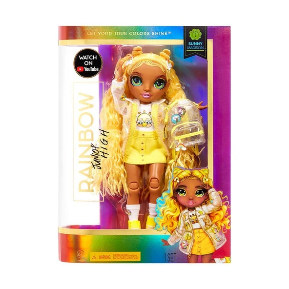 OMZ 579977 Rainbow High - Sunny Madison - Junior High 1. Seri +3 yaş Kız Erkek Çocuk Oyuncak Eğitici Oyu ürün görseli 1