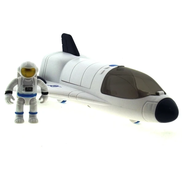 OMZ Sesli ve Işıklı Astronotlu Uzay Mekiği Kız Erkek Çocuk Oyuncak Eğitici Oyuncaklar ürün görseli 1