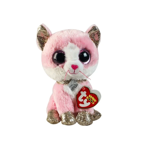 OMZ TY Beanie Boos Pembe Peluş Kedi Fiona 16cm Kız Erkek Çocuk Oyuncak Eğitici Oyuncaklar ürün görseli 1