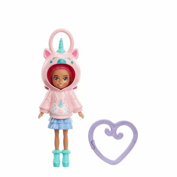 OMZ HKV98 Polly Pocket Kapüşonlu Bebekler -1adet stokta olan gönderilir Kız Erkek Çocuk Oyuncak Eğitici ürün görseli 1