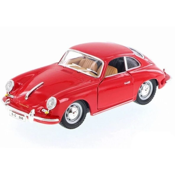 OMZ 1:24 Bburago Porsche 356 B Coupe 1961 Kız Erkek Çocuk Oyuncak Eğitici Oyuncaklar ürün görseli 1