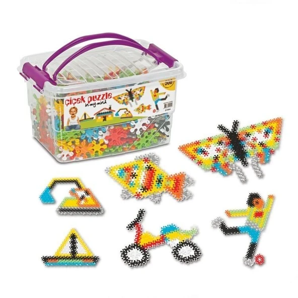 OMZ Dede Çiçek Puzzle Box Eğitici Şekiller 500 Parça Kız Erkek Çocuk Oyuncak Eğitici Oyuncaklar ürün görseli 1