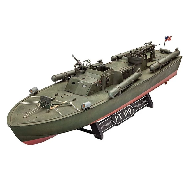 OMZ Revell 1:72 PT-109 Patrol Torpedo Boat Model Seti 65147 Kız Erkek Çocuk Oyuncak Eğitici Oyuncaklar ürün görseli 1