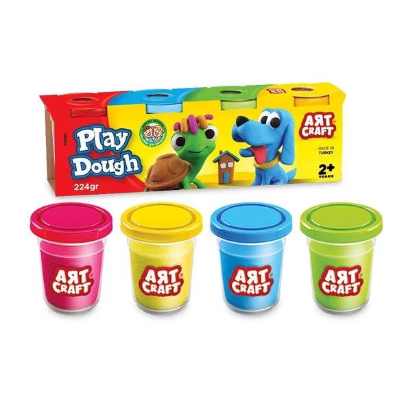 OMZ Dede Art Craft 4'lü Oyun Hamuru 224 gr Kız Erkek Çocuk Oyuncak Eğitici Oyuncaklar ürün görseli 1