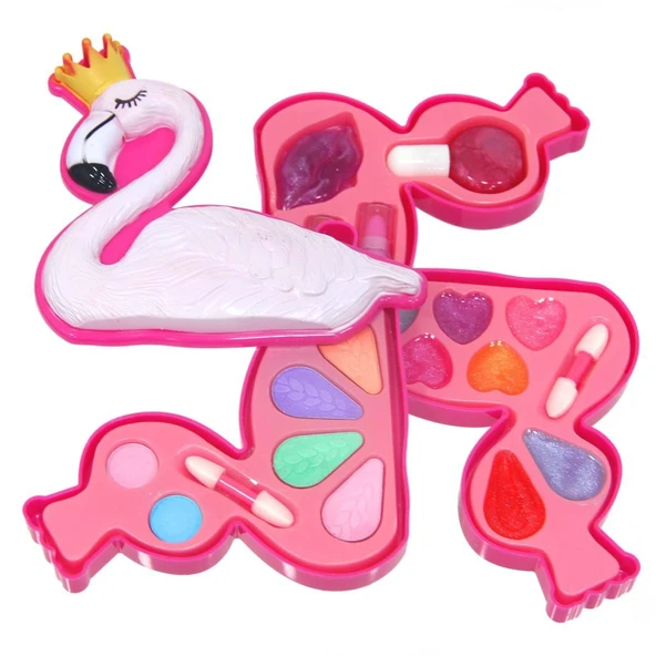 OMZ Sunman Flamingo Makyaj Seti Kız Erkek Çocuk Oyuncak Eğitici Oyuncaklar ürün görseli 1